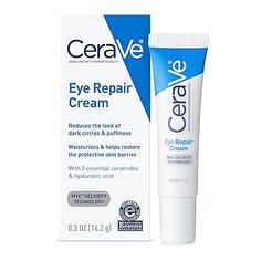 Under Eye Cream for Dark Circles and Puffiness | Suitable for Delicate Skin Under Eye Area | 0.5 Ounce Cerave Eye Repair Cream, Eye Repair Cream, Cream For Dark Circles, Moisturizing Eye Cream, Under Eye Cream, Hyaluronic Acid Moisturizer, Eye Wrinkle Cream, Hydrating Eye Cream, Eye Cream For Dark Circles