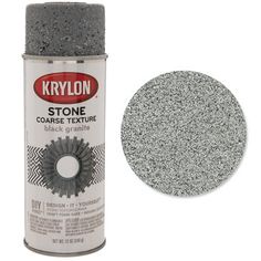 krylon's stone coarse texture spray paint in silver, 1 quart