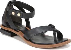 Strap Sandals Flat, Toe Loop Sandals, Strappy Sandals Flat, Strappy Flats, Black Strappy Sandals, Beautiful Sandals, Low Heel Sandals, Black Sandals Heels, Shoe Carnival