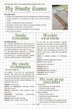 Easy Study Notes, Online Study Timetable, Study Tips Class9, To Do Study List, Daily Routine With School, Study Schedule Journal, How To Organise Study Notes, Creating A Study Schedule, Daily Routine For Studying