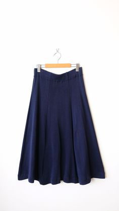 "Vintage Country Sophisticates by Pendleton Navy Blue Cotton A-line Midi Skirt. Measurements Total Length   : 31 1/2\" Waist               : 27-36\" Hips                 : 38\" Condition       : Gently used. There's no stains or holes. Good condition. ※Please Read the policy before you purchase※" Classic Fitted A-line Skirt, Classic Fitted A-line Bottoms, Fitted A-line Maxi Skirt With Lining, Blue A-line Maxi Skirt With Lining, Blue Fitted A-line Maxi Skirt, Chic Blue A-line Maxi Skirt, Fall Blue Full Skirt, Blue Full Skirt For Fall, Blue A-line Skirt For Fall