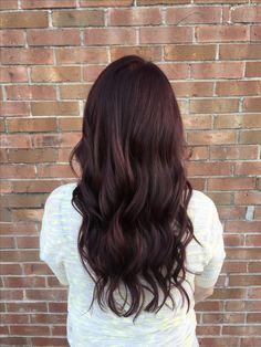 Fall hair Red hair  Purple hair Rasberry Brown Hair Colors, Brown Red Purple Hair, Auburn Purple Hair Color, Dark Red Hair On Brown Hair, Wine Red Brown Hair, Deep Brown Red Hair, Purple Tinted Brown Hair, Dark Brown With Red Tint, Deep Red Brown Hair