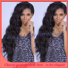 Find More Wigs Information about wholesale 5A natural full looking 180 density wavy 100%virgin human hair full lace wigs with baby hair for black women free ship,High Quality Wigs from Graceful lady human hair store  on Aliexpress.com Lace Wig, Baby Hair