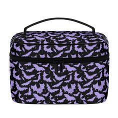 If you are spooky all year like me, then you need to Halloweenify your makeup accessories with this spooky gothic Halloween faux leather train style makeup case. Featuring my hand drawn Batty Bats  2023 pattern. You'll be the spookiest bat in the flock. Rock your spooky style with this bat-tastic Halloween makeup case.  PRODUCT DETAILS My cosmetic bags are the perfect spooky accessory for any ghoul that needs organization for their makeup, toiletries, small paranormal gear and so much more. Made of a textured faux leather material that is waterproof.  Features my hand drawn witchy illustrations of cauldrons, jack-o-lanterns, ghosts, crystal balls, candles, skulls, moons and more. Add a little magic to your travels or everyday storage with a spooky witchcore makeup bag.  + Faux Leather with Witchcore Makeup, Bat Makeup, Paranormal Equipment, Pastel Goth Makeup, Spooky Style, Crystal Balls, Goth Makeup, Gothic Halloween, Makeup Case