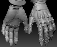 an image of a pair of gloves that are in the shape of a robot's hands