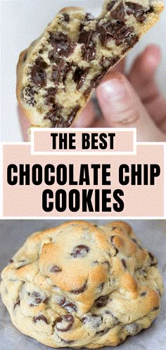 the best chocolate chip cookies are made with only 3 ingredients and they're so good to eat