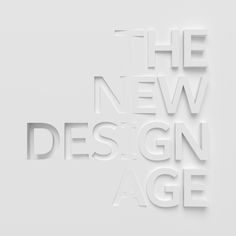 the new design age logo is displayed on a white background with cut out letters and numbers