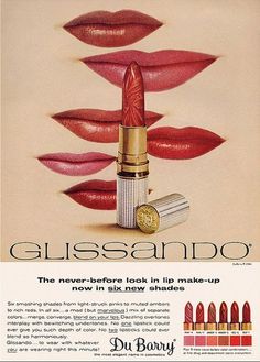 Cosmetics Ads, Cosmetic Advertising, Lipstick Ad, Vintage Makeup Ads, Lip Salve, Beauty Advertising, Makeup Ads, Retro Makeup