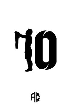 the letter o is made up of an image of a man holding a piece of paper