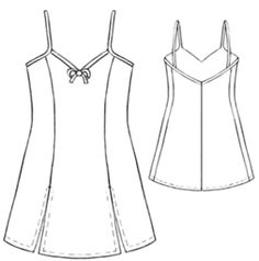 the front and back views of a women's tank top with spaghetti straps, designed by