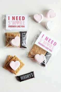 i need more friends like you valentine's crackers and marshmallows