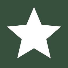 a white star on a green background