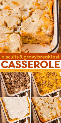 These Biscuits and Gravy Breakfast Casserole is an easy-to-make dish that you can just prepare using simple ingredients. The combination of sausages, eggs, white peppered gravy, and cheese makes it a hearty meal that is perfect for your holiday breakfast. This recipe is even awesome to have for Christmas brunch menu ideas. It's packed with flavor and will surely be a family favorite! Christmas Brunch Menu Ideas, Peppered Gravy, Biscuits And Gravy Breakfast Casserole, Biscuits And Gravy Breakfast, Gravy Breakfast Casserole, Brunch Menu Ideas, Gravy Breakfast, Best Chicken Casserole