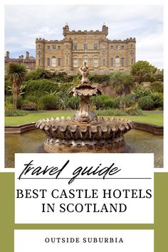 Castle Hotels in Scotland Best Hotels In Edinburgh Scotland, Scotland Castles To Stay In, Castle Hotels In Scotland, Fort William Scotland, Visiting Scotland, Scotland Food, Scotland Hotels, Inverness Scotland, St Andrews Scotland