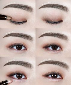 แต่งดวงตาสวยเป็นประกาย แบบนี้ สวยเริ่ดจริงๆ จ้า Make Up Mata, Makeup Dark, Natural Wedding Makeup, Asian Eye Makeup, Natural Eyes, Eye Makeup Tips