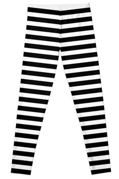 Super stretchy and durable polyester full-length leggings. Vibrant high-quality sublimation print across the front and back. Size range XXS-XL. Striped Black and White Little Red Riding Hood Halloween, Horizontal Striped Dress, Striped Stockings, Black And White Leggings, Striped Duvet, White Leggings, Black And White Stripes, Leggings Pattern, Striped Leggings