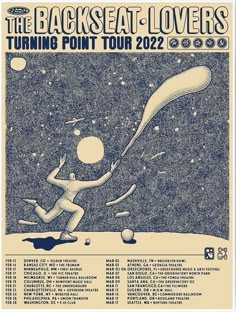 the backseat - lovers poster for their upcoming show, turning point tour 2012