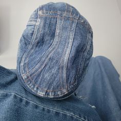 Adjustable page boy hat. Great with all types. Average head size. Allow 2-5 business days for delivery Page Boy Hat, Denim Cap, Boys Denim, Boy Hat, Pins