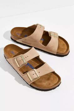 Arizona Soft Footbed Birkenstock Sandals | Free People Flat Heel Boots, Wrap Sandals, Footbed Sandals, Birkenstock Sandals, Birkenstock Arizona, Brown Sandals, Beach Shoes, Strappy Sandals, Slip On Sandal