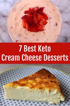 Keto Cream Cheese Desserts – The 7 Best Easy Low Carb Dessert Recipes – including no bake, chocolate and cheesecake sweet treats. Deserts With Cream Cheese, Cheesecake Treats, Cream Cheese Desserts Easy, Low Carb Dessert Recipes, Cream Cheese Recipes Dessert, Healthy Cream Cheese, Cheese Desserts, Low Carb Desserts Easy