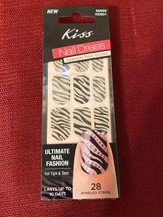 Kiss Nail Dress FASHION THAT STICKS For Tips &amp; Toes JEWELED STRIPS 56699 Kiss Nails, Pedicure Nail Art, Professional Pictures, Pedicure Nails, Nail Art Tools, What You See, Manicure And Pedicure, Beauty Nails