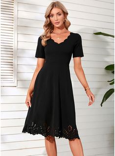 JJ's House No Cotton Blends Midi V-Neck Fall Spring Summer Winter A-line NO Black S Height:5.7ft(174cm) Bust:33.5in(85cm) Waist:26in(66cm) Hips:36in(91cm) Dress. #JJ's House #No #CottonBlends #Midi #VNeck #Fall #Spring #Summer #Winter #Aline #NO #Black #S #Dress Black Midi Dress Casual, Informal Wedding Dresses, Summer Cocktail Dress, Below The Knee Dresses, Floral Dress Casual, House No, Chiffon Midi Dress, Black Party Dresses, Short Cocktail Dress