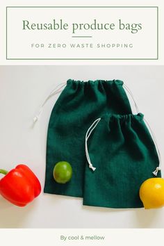 the reusable produce bags for zero waste shopping