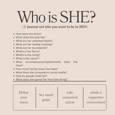 #findyourself #you #youvsyou #whoisshe #journal #questions #yourself #ego #visions #goals #action #consistency #motivate #motivation #environment #supportive #career #living #focus #dress #smartgirl #power Alter Ego Journal, Alter Ego Journal Prompts, Career Questions To Ask Yourself, Ego Journal Prompts, Alter Ego Questions, Who Is She Journal Prompts, Monthly Focus Ideas, How To Create An Alter Ego, Alter Ego Ideas