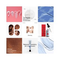 several different types of skin care products and their names are shown in this collage