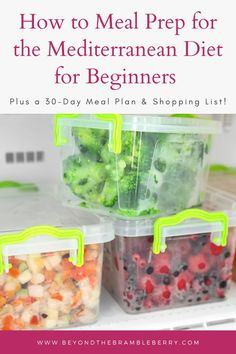 meal prep for the mediterranean diet for beginners plus 30 day meal plan and shopping list