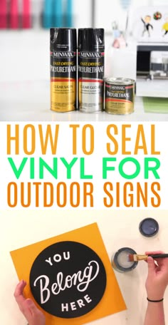 how to seal vinyl for outdoor signs