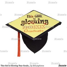 This Girl is Glowing Year Graduate Graduation Cap Topper Homemade Body Scrub, Graduation Cap, Bandanas, Hat Hairstyles, Homemade Gifts, Hair Ties, Hair Accessories