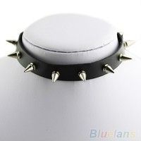 #EmoFashionWear Leather Choker Collars, Gothic Men, Choker Collar Necklace, Gothic Metal, Studded Necklace, Punk Jewelry