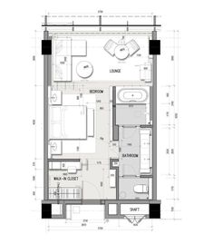 the floor plan for a two bedroom apartment with an attached bathroom and living room area