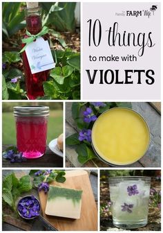 there are many things to make with violets