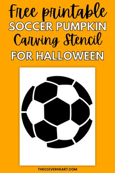 soccer pumpkin carving End Of Year Party, Pumpkin Carvings Stencils, Soccer Fan, Pumpkin Stencil, Printables Freebies, Re A