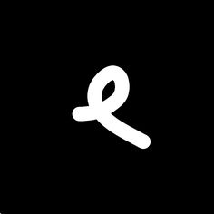 the letter q is white on a black background