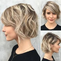 19 Choppy Bob Hairstyles For A Trendy & Fresh Look Choppy Bob Hairstyles, Choppy Bob, Short Wavy Hair, Short Bob Haircuts, Short Blonde Hair, Haircuts With Bangs, Short Bob Hairstyles, Cortes De Cabello, Undercut