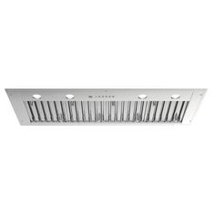 an image of a ventilation vent with four lights on it's side and three holes in the ceiling