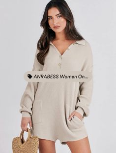 Linked!! Free People Romper, Loungewear Outfits, Lounge Outfit, Pretty Shorts, Knit Jumpsuit, Casual Rompers, One Piece Pajamas, Oversized Long Sleeve