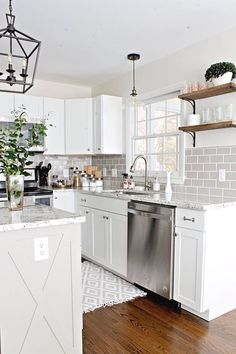 the kitchen is clean and ready for us to use in its new owner's home