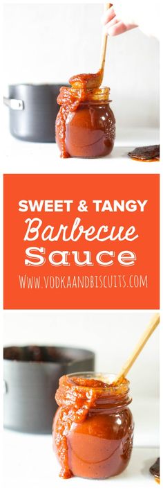 sweet and tangy barbecue sauce is the perfect side dish