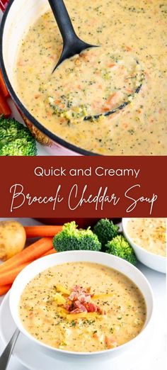 broccoli and cream soup in a white bowl