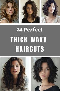 Check out 24 stunning thick wavy haircuts designed to highlight your hair�s natural volume and movement. Whether you love long, flowing waves or short, textured styles, these thick wavy haircuts provide a variety of chic options. Discover the perfect thick wavy haircut to elevate your look and showcase your hair�s beauty. Very Thick Wavy Haircuts, Long Bob Haircuts Thick Wavy Hair, Wavy Mid Length Hair Styles, Layered Hair Naturally Wavy, Layered Haircuts For Wavy Thick Hair, Hairstyles For Fine Frizzy Hair, Shoulder Length Hair Thick Wavy, Best Haircuts For Thick Curly Hair, Short Haircuts For Frizzy Hair