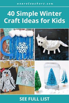 four simple winter craft ideas for kids