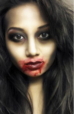 I have a few Easy Halloween Makeup Ideas that are perfect to help you learn that applying Halloween makeup isn’t as hard as it may seem. Zombie Make Up, Zombie Halloween Makeup, Halloween Makeup Sugar Skull, Zombie Prom, Horror Make-up, Zombie Walk, Sugar Skull Makeup, Zombie Party