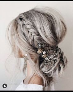 Bridal Braids, Hair Braids, Round Faces, Hair Colour, Grey Hair, Hair Today