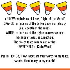 an orange and white poster with the words yelw remus of jesus, light of the world