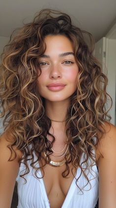 Discover 12 haircut inspirations tailored specifically for the unique beauty of round faces. Natural Curly Hair Cuts, Curly Haircuts, Haircut Inspiration, Natural Curly Hair