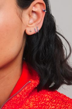 Designed in the jeweler's New York studio, MARIA TASH's contemporary collections are perfect for mixing and matching. Intended for those with multiple piercings, this single 3mm 'Ball Threaded Stud' earring is made from 14-karat white gold and has a flat back that's suitable for cartilage piercings, including helix and tragus positions. Style yours beside the label's huggies to create a chic, curated stack. Curated Ear, Cartilage Piercings, Maria Tash, New York Studio, Notes Design, Cartilage Piercing, Single Earring, Tragus, Ear Jewelry